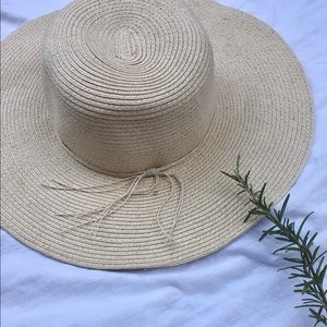 Wide Brim Woven Hat
